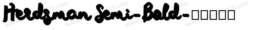 Herdsman Semi-Bold字体转换